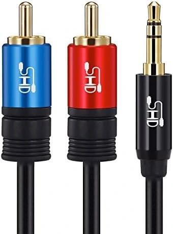 Shd Shd Mm Aux To Rca Y Splitter Stereo Audio Cable