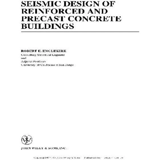 Seismic Design Of Reinforced And Precast