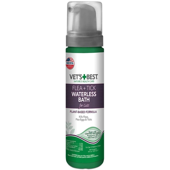 خرید و قیمت شامپو خشک کک وکنه وتس بست گربه ا Vet’s Best Flea and Tick