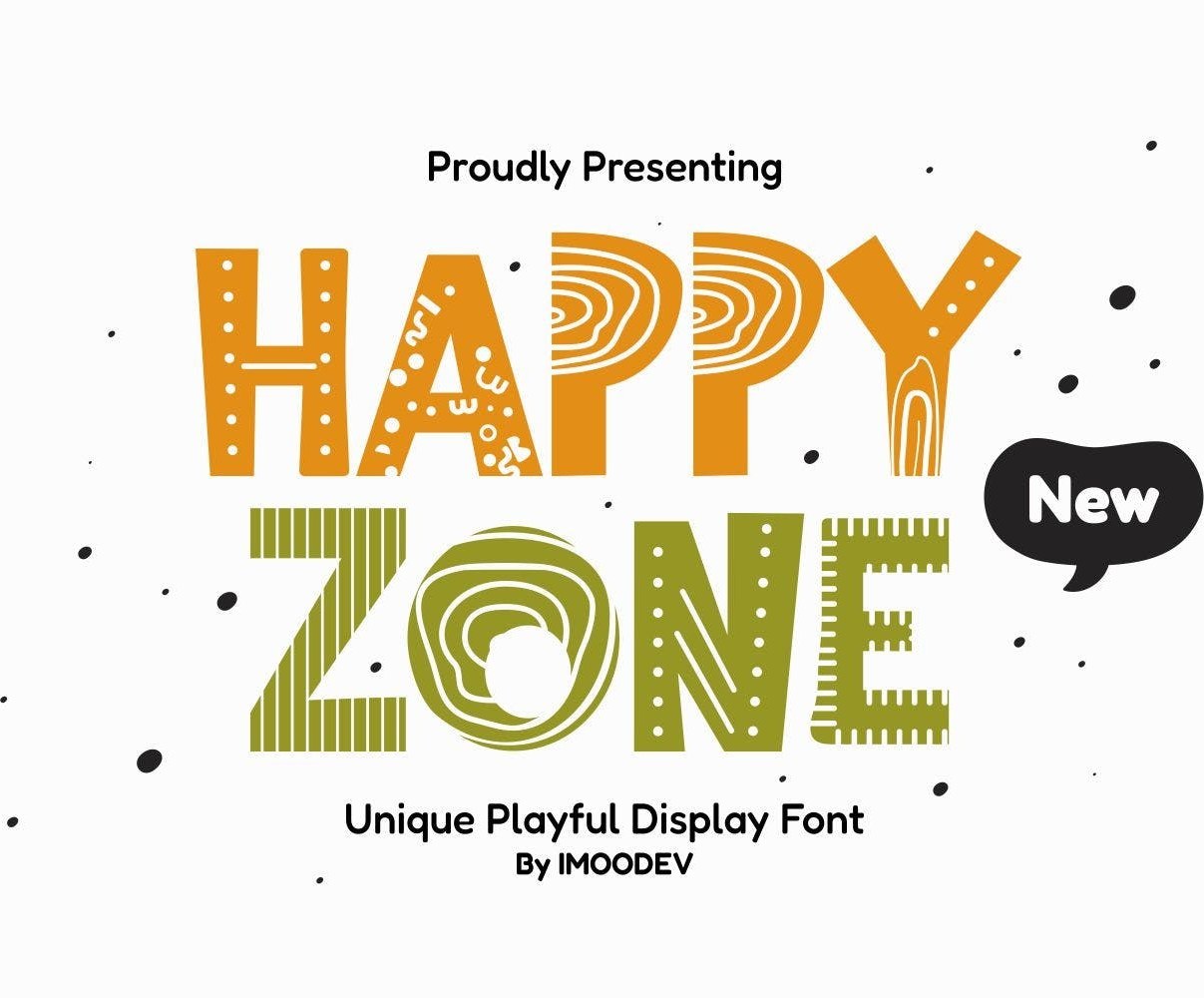 خرید و قیمت فونت انگلیسی فانتزی Happy Zone | ترب