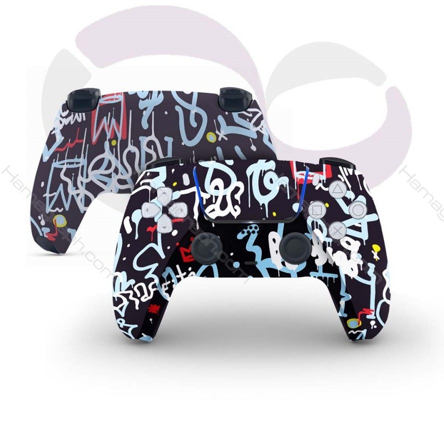 خرید و قیمت پوسته کامل دسته ps5 با طرح spray paint ترب