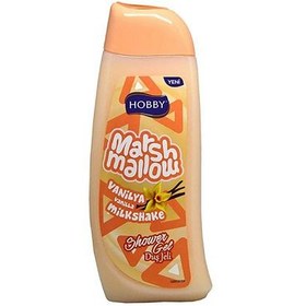 تصویر شامپو بدن هوبی سری مارشمالو حاوی عصاره وانیل ا Hobby Marshmallow body shampoo containing Hobby Marshmallow body shampoo containing
