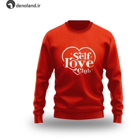 تصویر دورس قرمز با طرح زیبا و عاشقانه Self Love club 