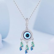 تصویر چارم آویز نقره برند جینوس چشم نظر دریم کچر (دستبند،گردنبند) gnoce 