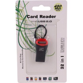 تصویر رم ریدر تک کاره کد 2 Micro SD USB 2.0 card reader