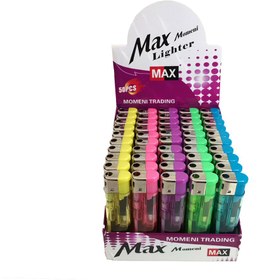 تصویر مکس - بیکس - فندک معمولی شفاف 50 عددی ا Lighter max Lighter max