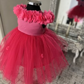 تصویر لباس عروس بچگانه مدل شکوفه نوزادی Dress