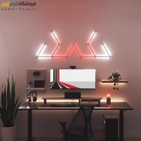 تصویر پنل روشنایی خطی دیواری هوشمند وای فای مدل Smart RGBIC LED Wall Light Lines (WiFi) 