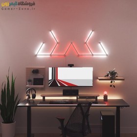 تصویر پنل روشنایی خطی دیواری هوشمند وای فای مدل Smart RGBIC JSK-P22 LED Wall Light Lines (WiFi) 