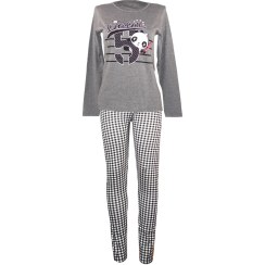 تصویر ست تیشرت آستین بلند و شلوار نخی زنانه ترکTeknur کد 15797 