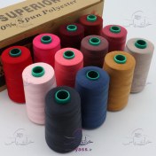 تصویر دوک نخ خیاطی رنگی پک ۱۲ رنگ کد ۲ 