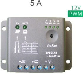 تصویر شارژ کنترلر 5A و 12V مدل PWM سری LS0512R برند EPEVER EPEVER Solar Charge Controller 5A LS Series PWM LS0512R