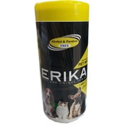 تصویر دستمال مرطوب بهداشتی حیوانات - اریکا ا Erika - Hair & Paw - 50 pieces Erika - Hair & Paw - 50 pieces