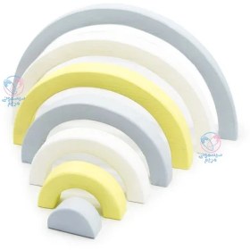 تصویر رنگین کمان چوبی 