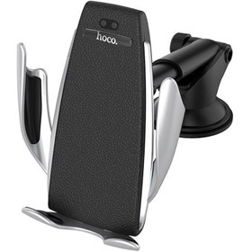 تصویر پایه نگهدارنده و شارژر وایرلس موبایل هوکو مدل CA34 الگانت Hoco CA34 Elegant Wireless Charger & Car Phone Holder