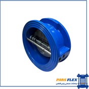 تصویر شیر چک ولو ویفری بین فلنجی (دبل پلیت) 6 اینچ 