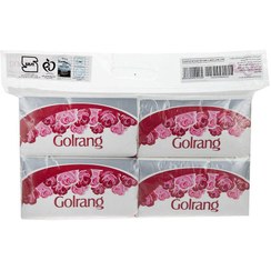 تصویر دستمال کاغذی گلرنگ ۲۵۰ برگ دو لایه بسته ۴ عددی 