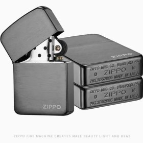 تصویر فندک زیپو مدل Zippo Replica Brush Chrome کد1941 Zippo Replica Brush Chrome 1941 Lighter
