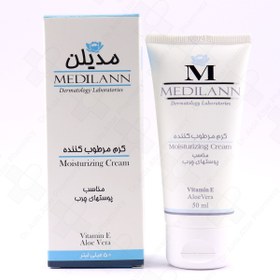 تصویر کرم مرطوب کننده مدیلن (Medilann) مناسب پوست چرب حجم 50 میلی‌ لیتر مرطوب کننده و آبرسان مدیلن