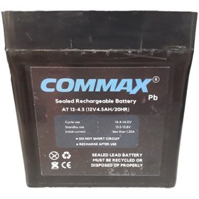 تصویر باطری دزدگیر اماکن 12 ولت 4.5 آمپرCOMMAX battry 12v and 4.5 amper