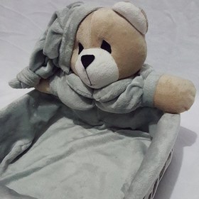 تصویر سبد لوازم بهداشتی کودک طرح خرس نانان طوسی 