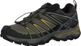 تصویر کفش ورزشی پیاده روی مردان SALOMON X Ultra 3 GTX در حال اجرا ا Salomon Men's X Crest Hiking Shoes 9.5 Black/Magnet/Quiet Shade Salomon Men's X Crest Hiking Shoes 9.5 Black/Magnet/Quiet Shade