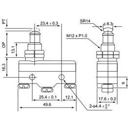 تصویر میکروسوئیچ CNTD مدل CM-1307 