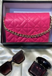 تصویر کیف دوشی زنانه چرمی ZARA مدل زنجیری همراه بند بلند چرمی ZARA BAG