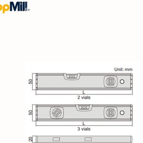 تصویر تراز 60 سانتی متر مگنت دار INSIZE (اینسایز) مدل 4918-600 