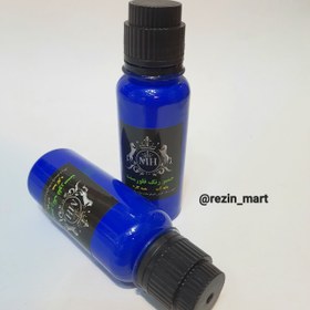 تصویر رنگ خمیری فلورسنت آبی سنگ مصنوعی 