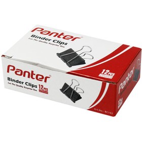 تصویر گیره دوبل Panter 25mm بسته 12 عددی Panter 25mm Blinder Clips