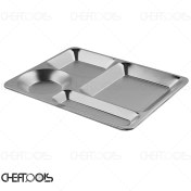 تصویر سینی سلف بزرگ 4 خانه ضخامت 0/7 