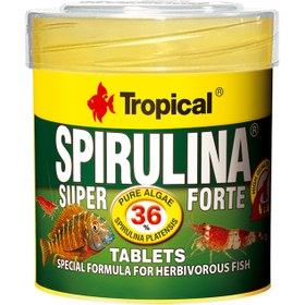 تصویر غذای قرص تروپیکال مدل Super Spirulina Forte Tabletes وزن 36 گرم 