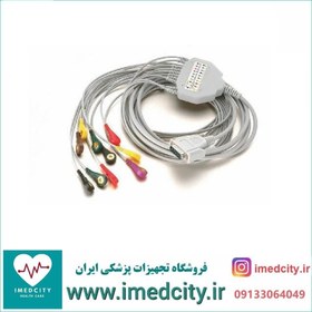 تصویر کابل دستگاه نوار قلب (کابل ECG) با کیفیت 