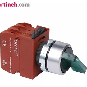 تصویر کلید دو طرفه چراغدار 24V سبز CNTD مدل C2SIL-F3 CNTD