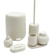 تصویر ست سرویس بهداشتی 7 تکه دلفین مدل NL-750-cr | سفید | 