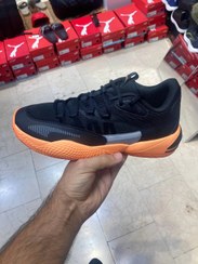 تصویر کفش بسکتبال اورجینال مردانه برند Puma مدل Court Rider کد 01 376646 - 40.5 Puma Court Rider 2.0 Black Neon Citrus Unisex Sneakers 376646-01