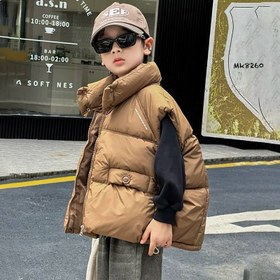 تصویر پافر کاپشن بچگانه مدل پفی - سبز / سایز 130 