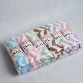 تصویر حوله دست و صورت 