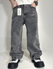 تصویر شلوارجین بگ مردانه زغالی 