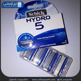 تصویر تیغ یدک 5 لبه هایدرو شیک SCHICK schick 5-edge hydro-stylish spare razor