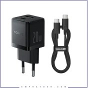 تصویر شارژر دیواری بیسوس مدل CCZC20UE ظرفیت ۲۰ وات دو پورت 