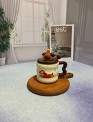 تصویر ماگ سرامیکی طرح سگ برجسته سیلیکونی - طرح 3 