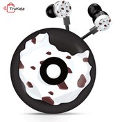 تصویر هندزفری فانتزی کیف دار طرح دونات KEEKA مدل KA-179 KEEKA KA-179 Fantasy Handsfree With Bag Donut Design