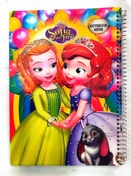 تصویر دفتر ۶۰ برگ سیمی جلد طلقی فانتزی Nootbook 60 sheets 70gr