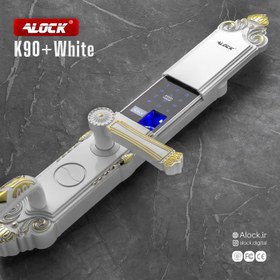 تصویر قفل اثر انگشتی دیجیتال ALOCK مدل K90+ White 