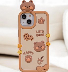 تصویر گارد cookie bear عروسکی اورجینال آیفون و اندروید - IPHONE 15 Cover cookie bear original iphone