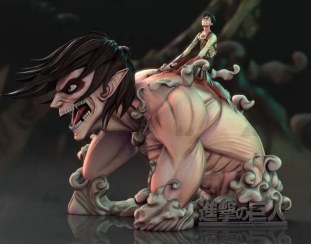 تصویر اکشن فیگور ارن یگر اتک آن تایتان 