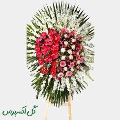 تصویر تاج گل ترحیم دلارام کد ۰۲ 