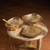 تصویر ست پذیرایی برنجی آنتیک کد 364 